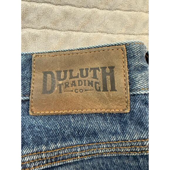 Duluth Trading Men’s Jeans Relaxed Blue Casual 40x32. Frayed. - Picture 6 of 7